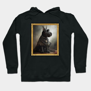 Stalwart Scottish Terrier - Medieval Chieftain  (Framed) Hoodie